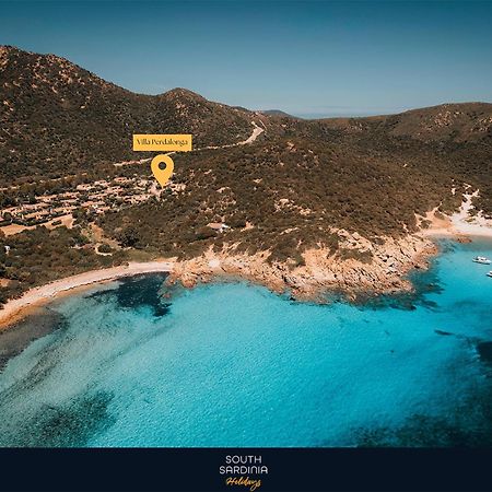 Villa Perdalonga, Vista Mare Sea View Tuerredda 툴라다 외부 사진